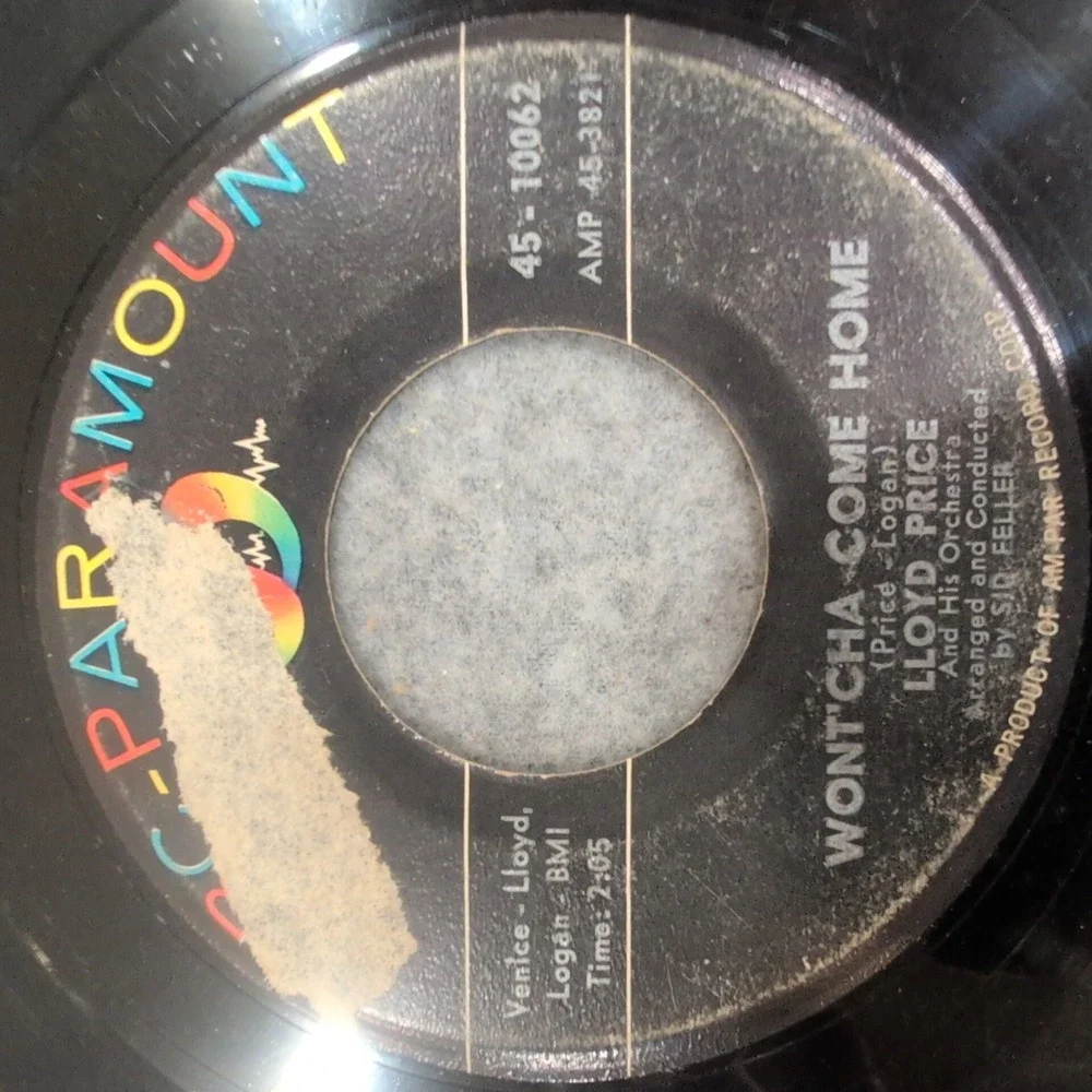 Lloyd Price Wont'cha Come Home ABC-Paramount 45-10062 Vinyl 45 - Picture 1 of 3